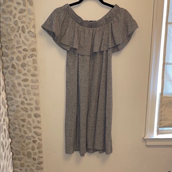 RACHEL Rachel Roy Heather Gray Off-Shoulder Midi Dress - Picture 4 of 4